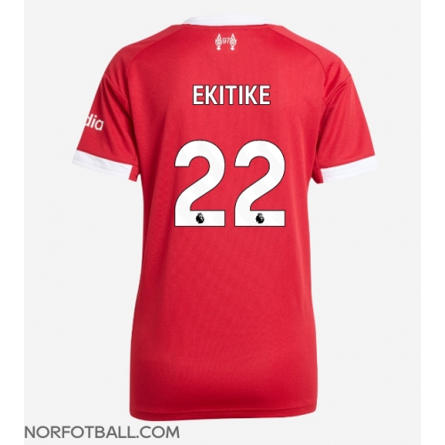 Billige Fotballdrakt Liverpool Hugo Ekitike #22 Replika Hjemmedrakt Dame 2025-26 Kortermet Billige Fotballdrakt Liverpool Hugo Ekitike #22 Replika Hjemmedrakt Dame 2025-26 Kortermet